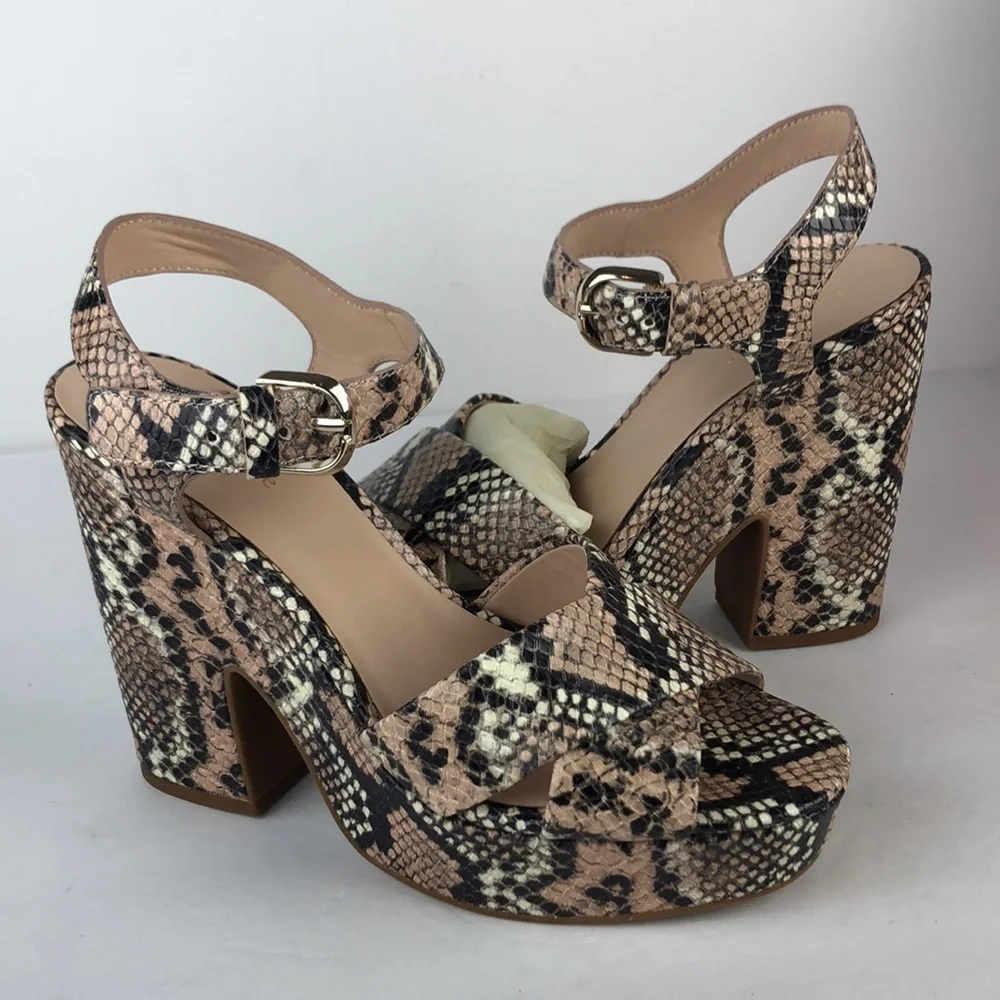 NEW Kate Spade Chic Grace Platform Stiletto Heels Sandals 8